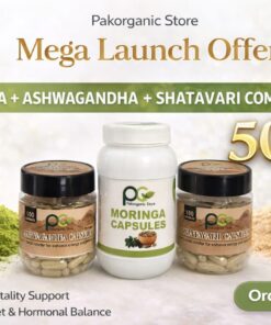 Mega Lunch Offer Ashwagandha + Moringa + Shatavari Combo
